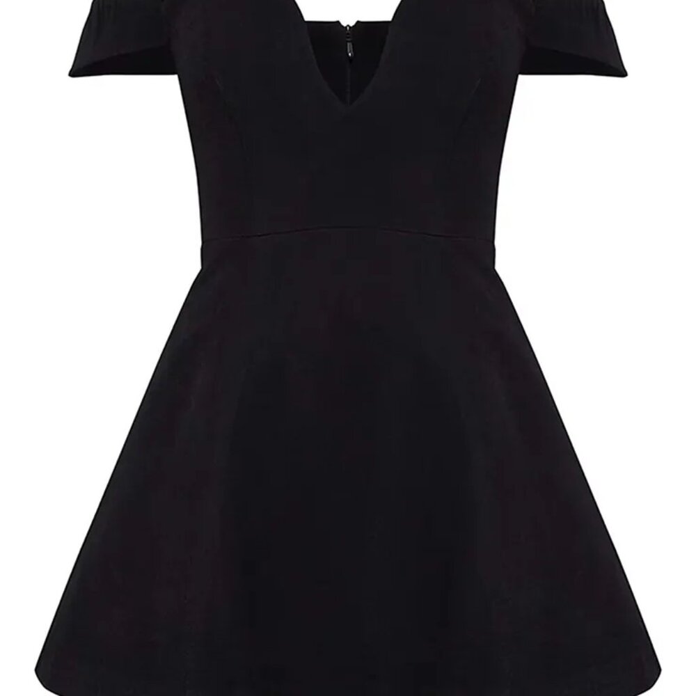 PLT Premium Black Wired Bardot Shift Dress — Brand New! ✨ - Picture 5 of 11